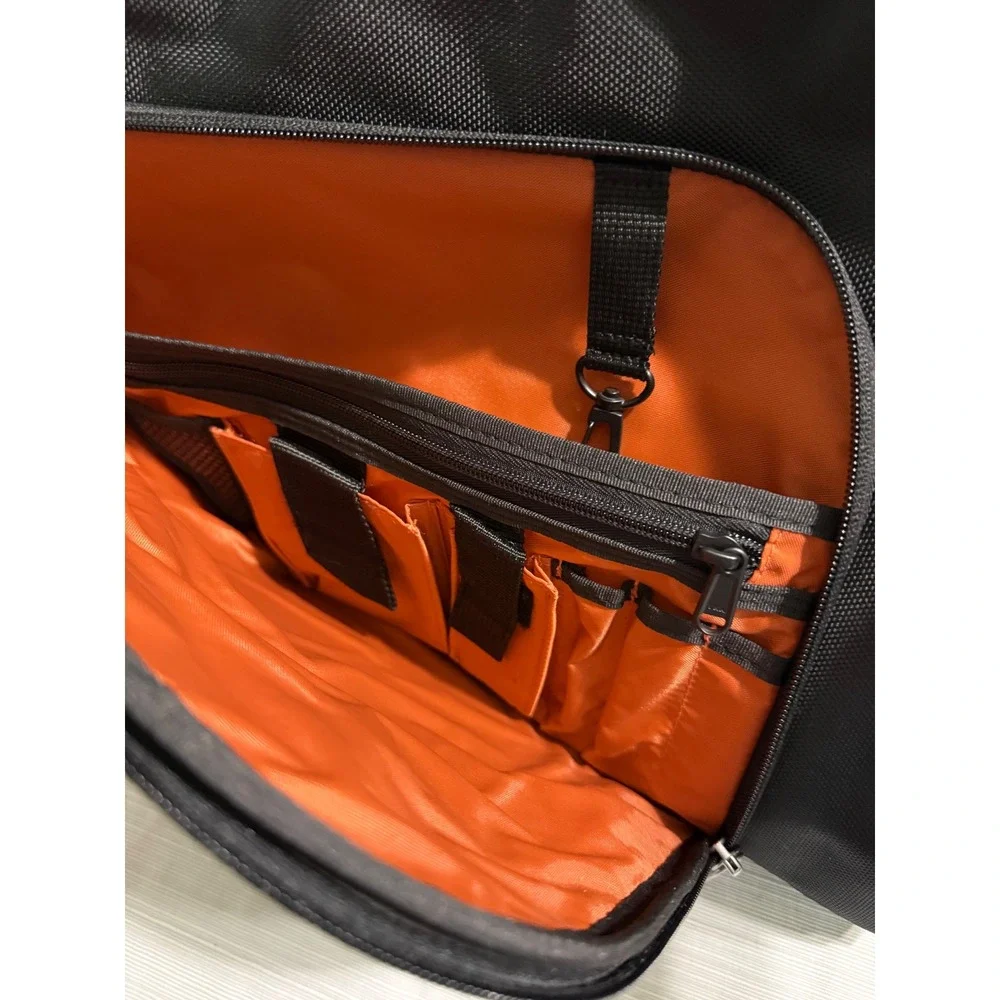 JanSport Black Nylon Laptop Messenger Bag Tote Briefcase Multi-Pocket
